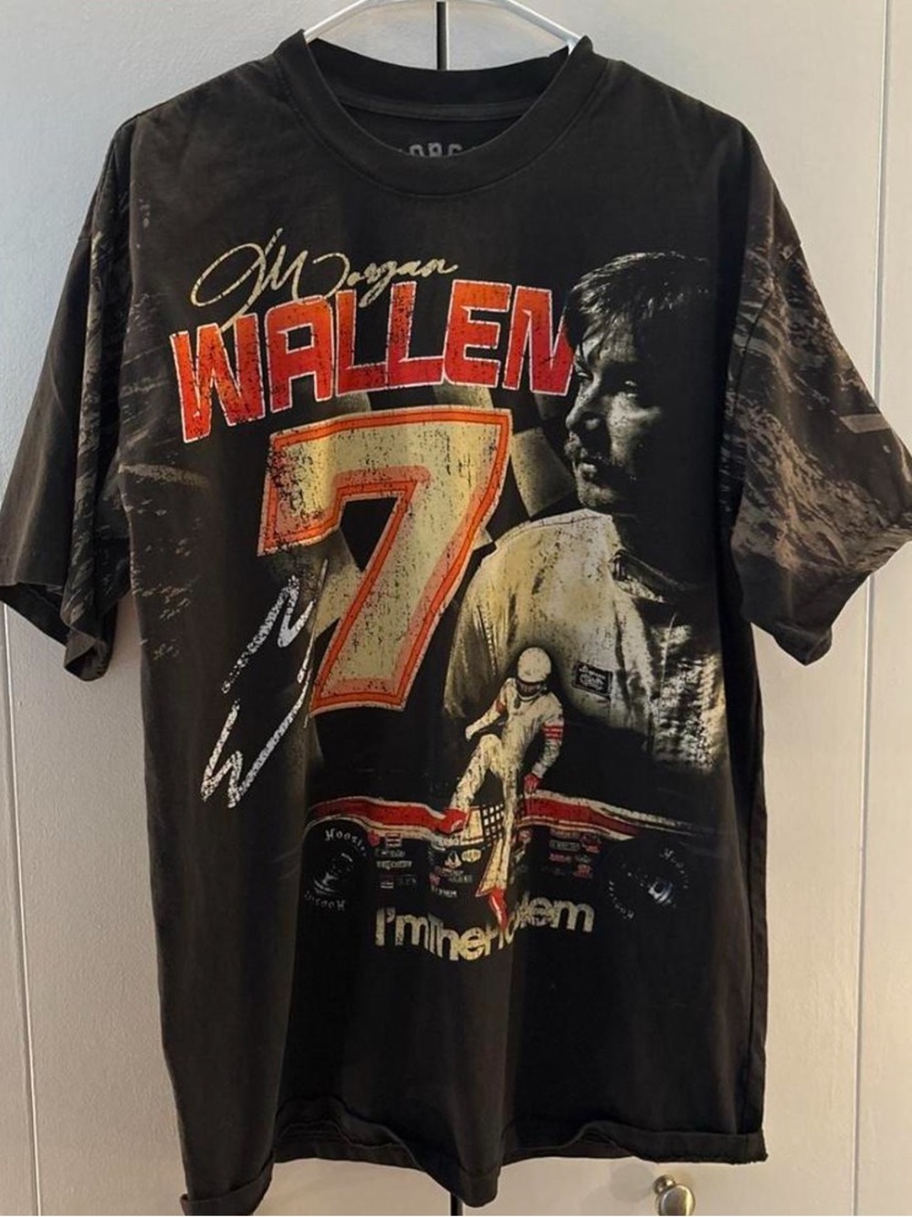 Morgan Wallen "I'm the Problem" Stock Car T-Shirt - SIZE large